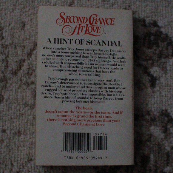 Vintage Second Chance at Love "A Hint of Scandal" Paperback Book - Picture 2 of 8